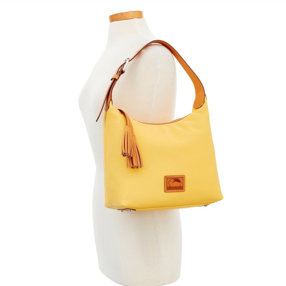Dooney & Bourke Dandelion Paige Sac Leather Hobo - Picture 1 of 8